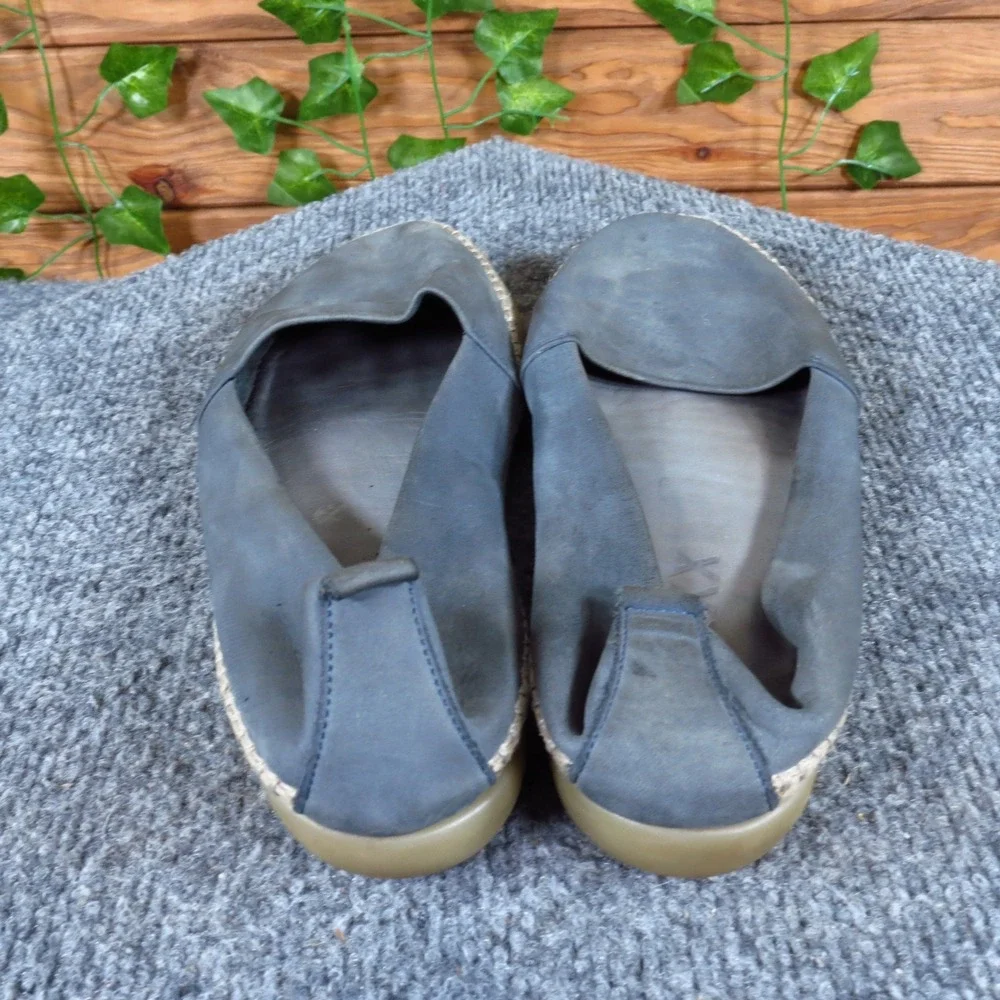 The Flexx Espadrille Women Casual Shoe Size‎ 7.5 Everyday Comfort Blue Leather
